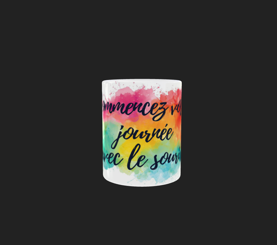 ✨ Mugs 11oz Commencez votre journée avec le sourire ! ✨