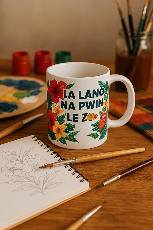 Proverbe Réunionnais “La lang na pwin le zo” 🌺