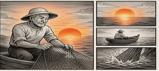 Le Pêcheur au Crépuscule