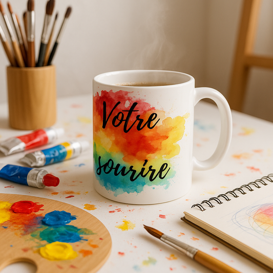 ✨ Mugs 11oz Commencez votre journée avec le sourire ! ✨